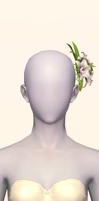 White Cattleya Corsage image