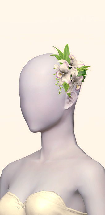White Cattleya Corsage image