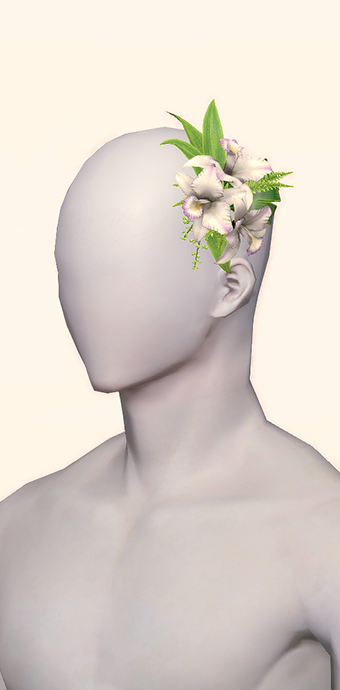 White Cattleya Corsage image