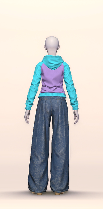 Form-fitting Plain Hooded image