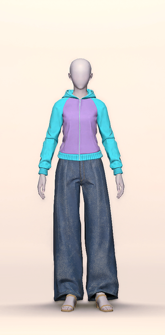 Form-fitting Plain Hooded image