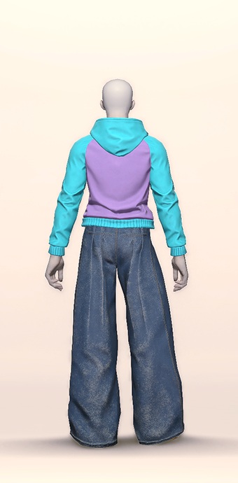 Form-fitting Plain Hooded image