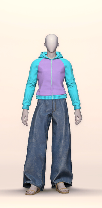 Form-fitting Plain Hooded image