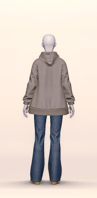 Oversized Plain Hooded image