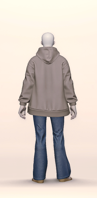 Oversized Plain Hooded image