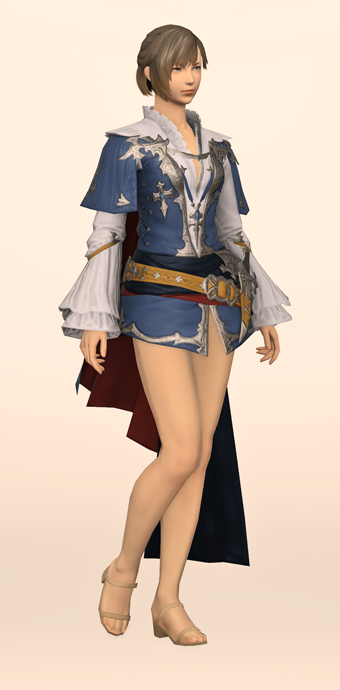 VAULTROOM FF14 GILGAMESH TEE / BLUE GRAY