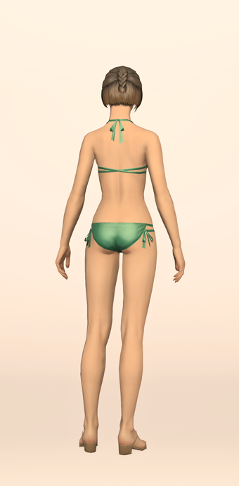 Green Summer Halter & Tanga image