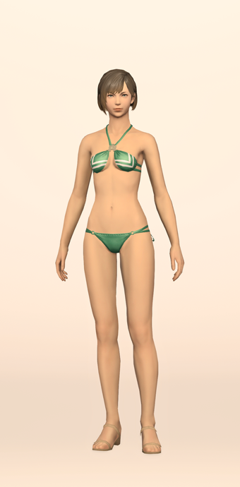 Green Summer Halter & Tanga image