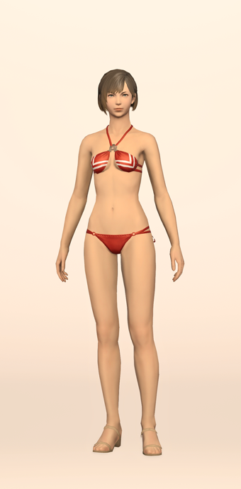 Red Summer Halter & Tanga image